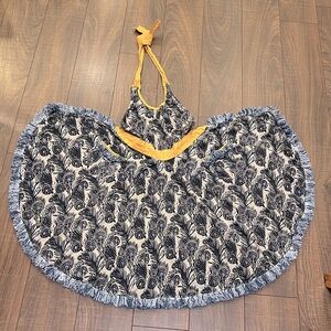 SUR la Table gorgeous Peacock Plume Apron